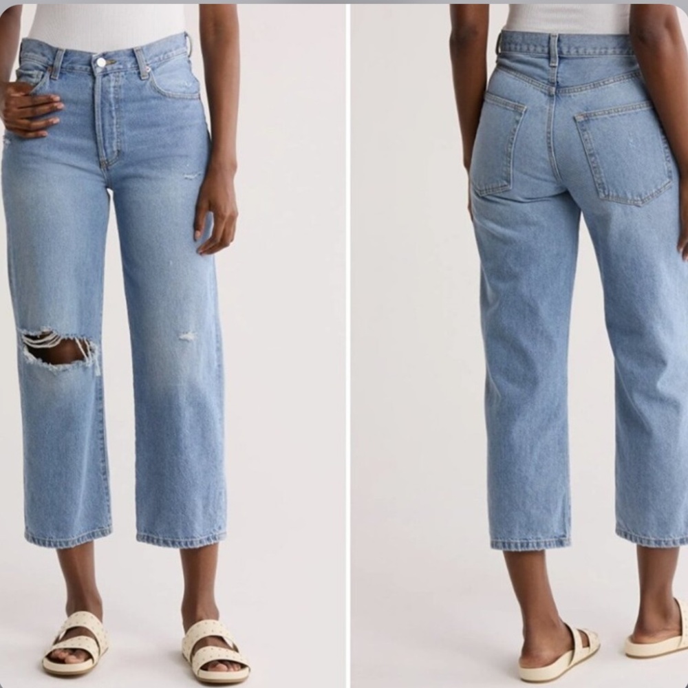 Etica Altin loose crop jeans